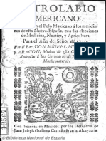 Astrolabio Americano. 1719