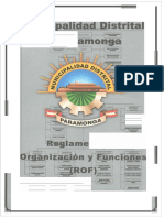 Estructura orgánica y ROF de la Municipalidad de Paramonga