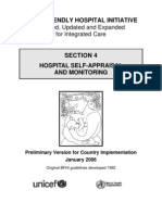 Baby-Friendly Hospital Initiative - Revised, Updated and Expanded For Integrated Care - Section 4 - Hospital Self-Appraisal and Monitoring