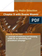 Advertising Media Selection: Chapter 9 With Duane Weaver