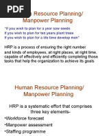 Unit 3 Manpower Planning