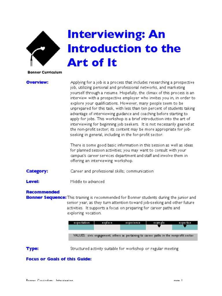 Interviewing: An Introduction To The Art of It: Overview | PDF