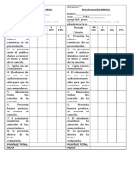 Pauta Para Evaluar Canciones