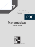 Evaluación matemáticas 1o Secundaria CRECE