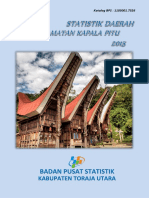 Statistik Daerah Kecamatan Kapala Pitu 2015