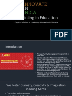 3D Printing in Education: A Cognitio Solutions For Leadership & Innovation LLP Initiative