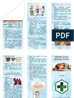 Leaflet Anemia Pada Remaja Putri