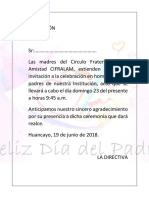 Invitacion Dia Del Padre Cifralam