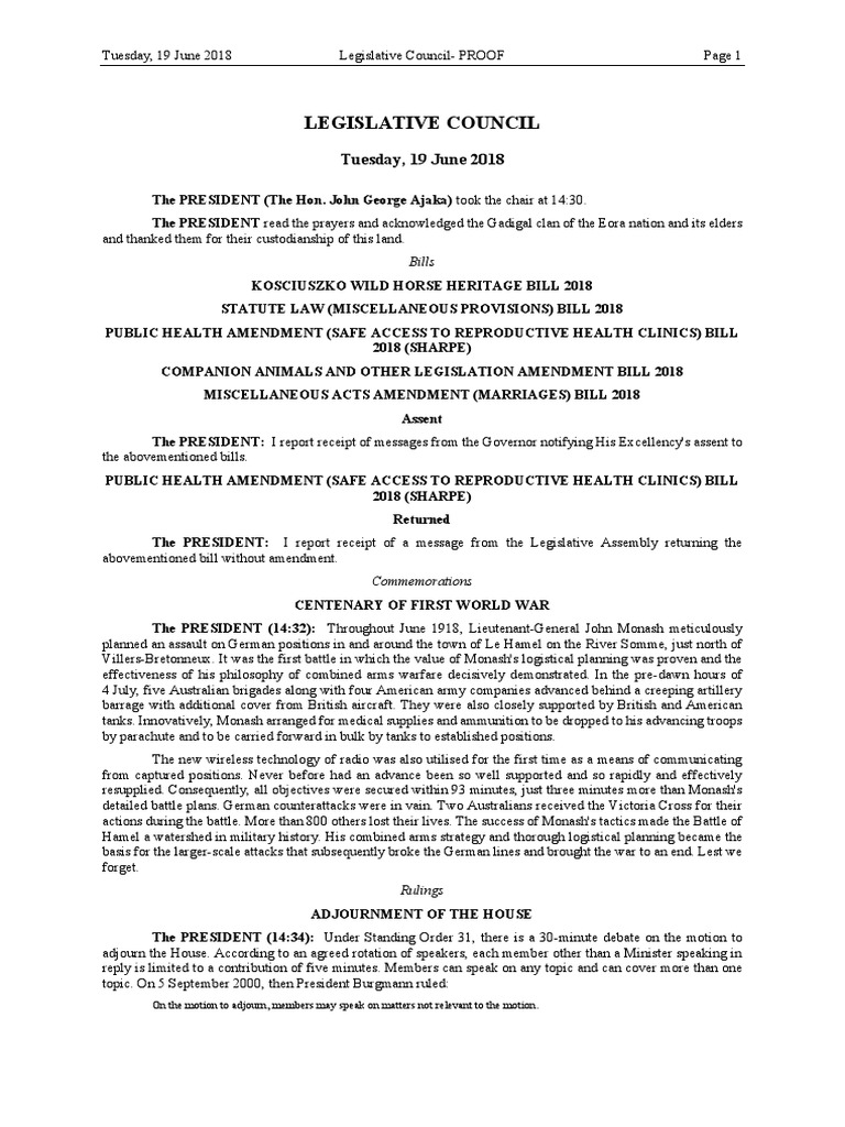 Water Amendment Bill Debate PDF Sydney Apprenticeship