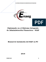 Manual de Usuario - Instalacion Del Siaf 2015 - Enaeg