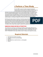 Template Time Study | PDF