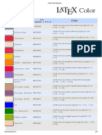 LaTeX Color Definitions