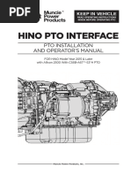 IN16-03 HINO PTO Wiring Instruction Manual