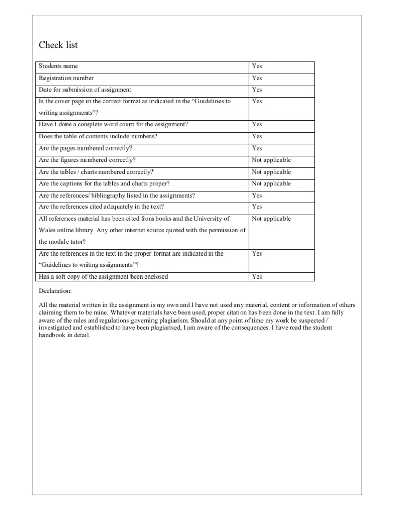 Declaration | PDF