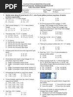 Ulangan Tengah Semester Matematika Kelas 4