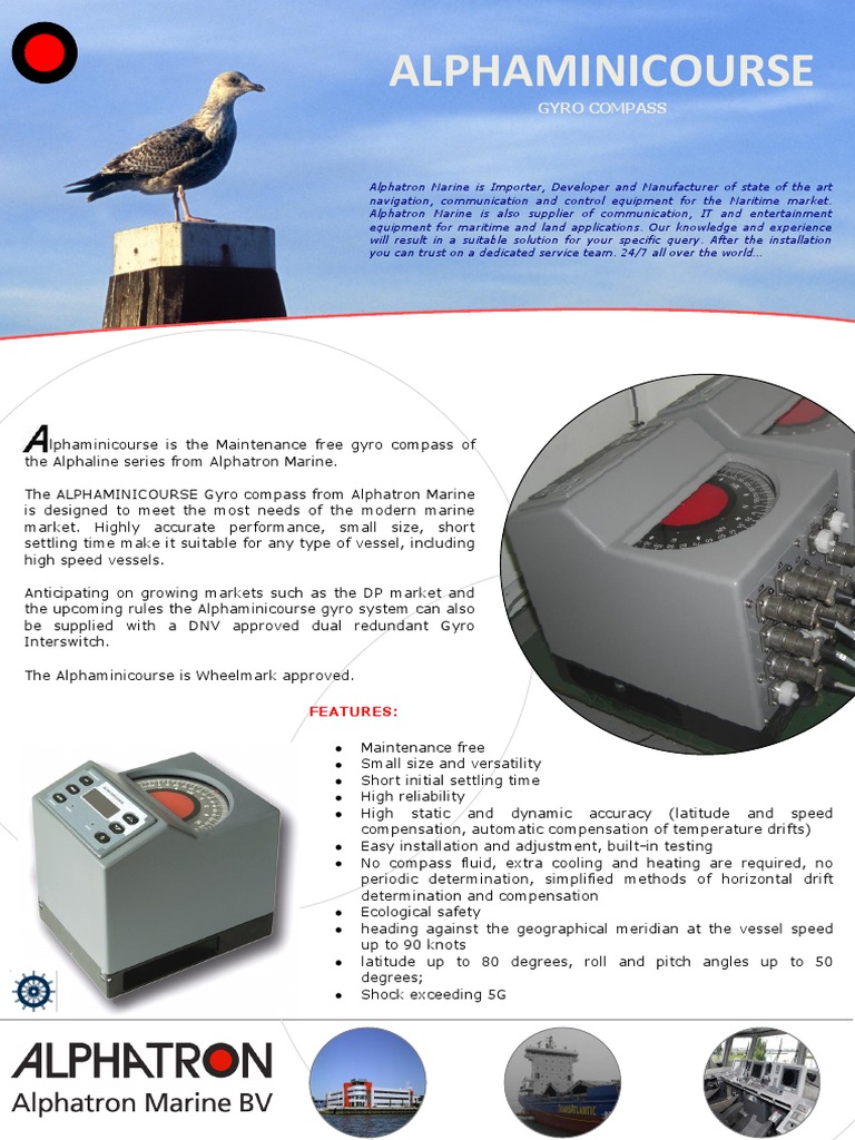 Alphatron Marine Alphaminicourse Gyrocompass - v1.1 | PDF | Compass ...