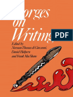 Borges On Writing PDF