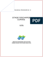 Hydrological Procedure No 10 - 1977 - Stage-Discharge Curves
