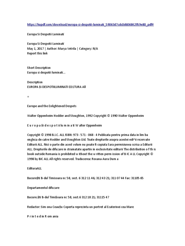 Walter Oppenheim Europa ! PDF