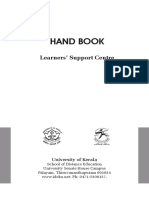 Hand Book: Learners' Support Centre