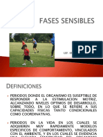 Fases Sensibles Del Entrenamiento Deportivo