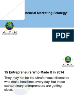 CRI Lecture 11 Entrepreneurial - Marketing - Strategy