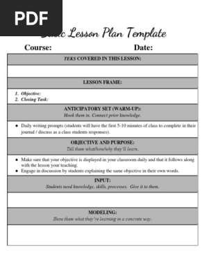 lesson plan template 