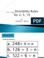 Using Divisibility Rules For 2, 5