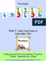 Fractions Lesson Powerpoint