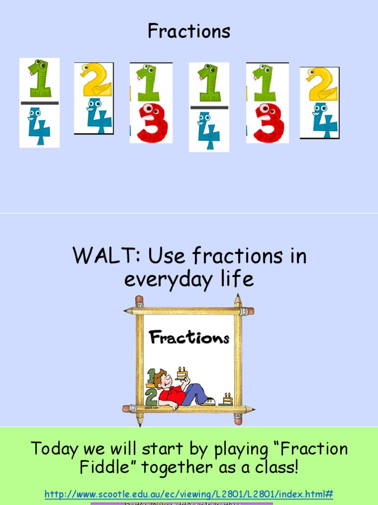 Real-Life Applications of Fractions | PDF