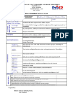 Daily Instructional Plan: Tanauan School of Craftsmanship and Home Industries Leyte Division