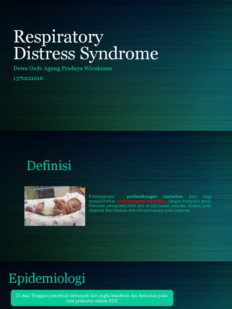 Respiratory Distress Syndrome | PDF