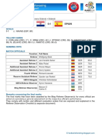 World of Football Refereeing: Croatia 0:1 Spain