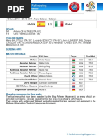 World of Football Refereeing: Spain Italy