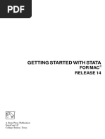 Getting Started With Stata: For Mac Release 14