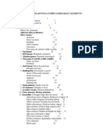 Índice da apostila sobre samskaras/casamento, vaisnava diksa e festivais anuais