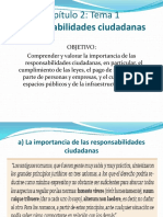 Responsabilidades Ciudadanas y Desafios de La Sociedad Chilena