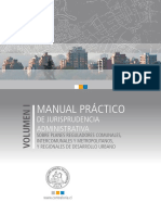 CONTRALORÍA, 2014 - VI - Manual Práctico de Jurisprudencia Administrativa, Sobre PRC, I y Metropolitanos, y Regionales de Desarrollo Urbano.pdf