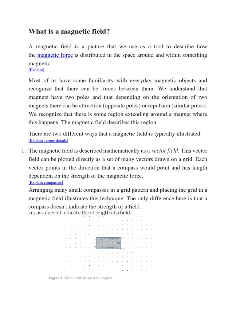 Understanding Magnetic Fields Explained | PDF | Magnetic Field | Magnet