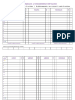 Diario Semanal de Actividades