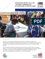 Decentralising Non-Communicable Disease Care in The Kingdom of Eswatini: Successes, Challenges and Recommendations From A Pilot Study in Lubombo Region