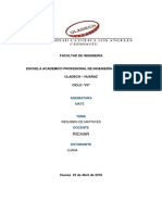 Informe de Matrices