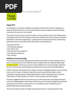 Concurrently Delayed