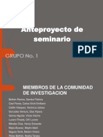 Anteproyecto de Nacion. Grupo Seminario #1