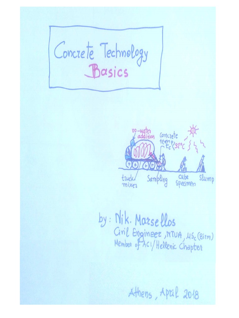 Concrete Technology Basics in Sketches | PDF