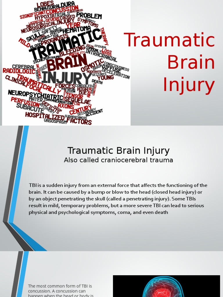 Traumatic Brain Injury Presentation | PDF | Traumatic Brain Injury