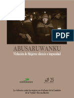 Abusaruwanku Violacion de Mujeres Silencio e Impunidad