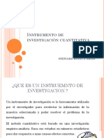 Instrumento de Investigación Cuantitativa