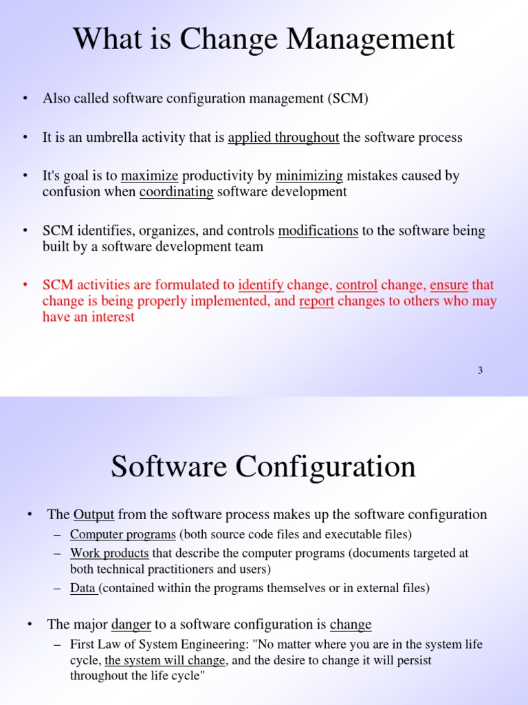 Change Management in Software Configuration | PDF | Version Control ...