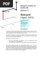 Robotics Toolbox For MATLAB